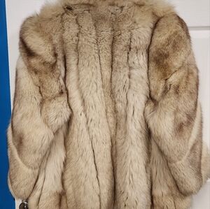 Blue fox Fur coat